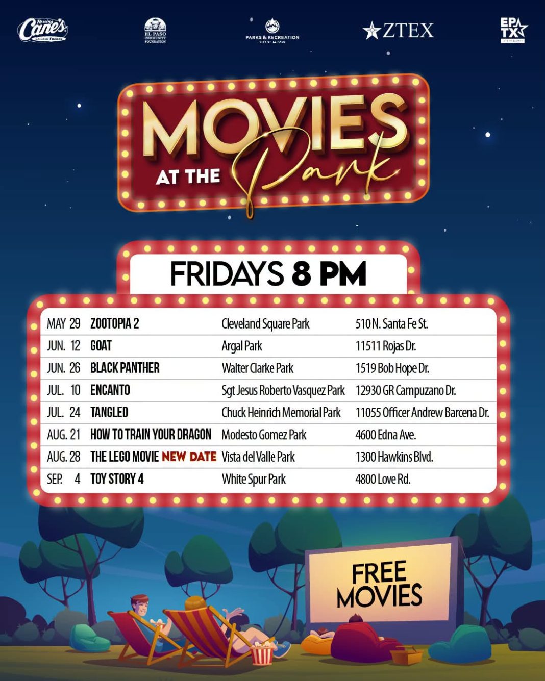 Vamos al cine… en el parque Vamos al cine… en el parque
